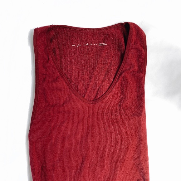 Out From Under - Markie Scoop Neck Bodysuit (red) - Picture 2 of 4